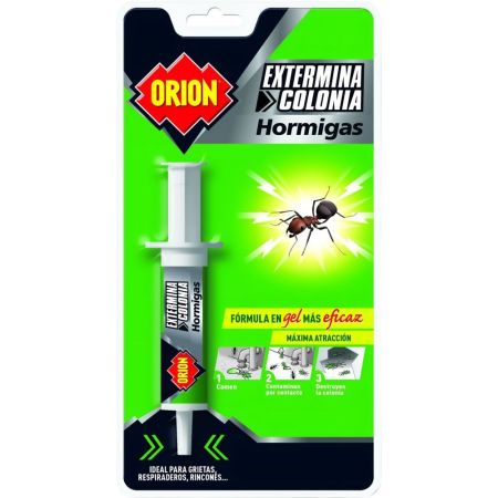 Orion Insecticida Extermina Colonia Hormigas Insecticida ideal para grietas y rincones y actúa con efecto retardado sobre las hormigas 8 gr