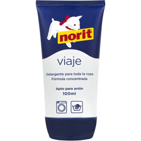 Norit Viaje Detergente Detergente concentrado para toda la ropa a mano y a máquina 100 ml