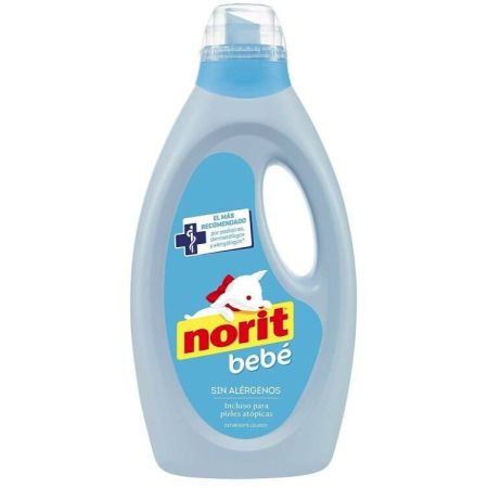 Norit Bebé Detergente Detergente líquido sin alérgenos para lavar la ropita del bebé 32 lavados 1125 ml