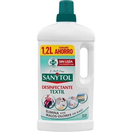Sanytol Desinfectante Textil Desinfectante textil sin lejía para lavadora elimina los olores de raíz
