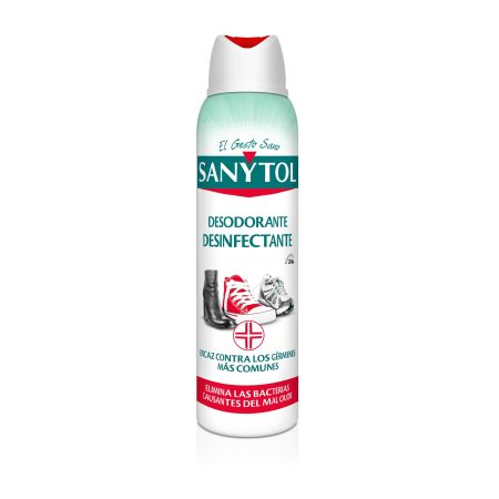 Sanytol Desinfectante Desodorante Spray Desodorante desinfectante de calzado eficaz contra los gérmenes más comunes 150 ml