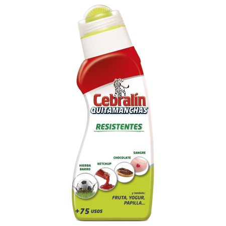 Cebralin Resistentes Quitamanchas Quitamanchas resistentes rápido y eficaz con aplicador cepillo +75 usos 150 ml