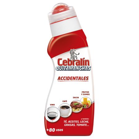 Cebralin Accidentales Quitamanchas Quitamanchas accidentales rápido y eficaz aplicador exclusivo +80 usos 150 ml