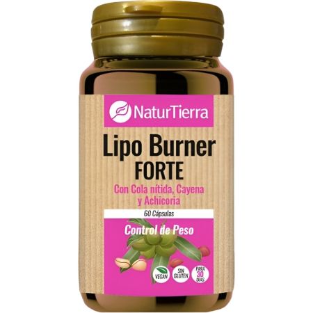 Naturtierra Lipo Burner Complemento Alimenticio Complemento alimenticio ayuda a mantener un peso ideal 60 uds