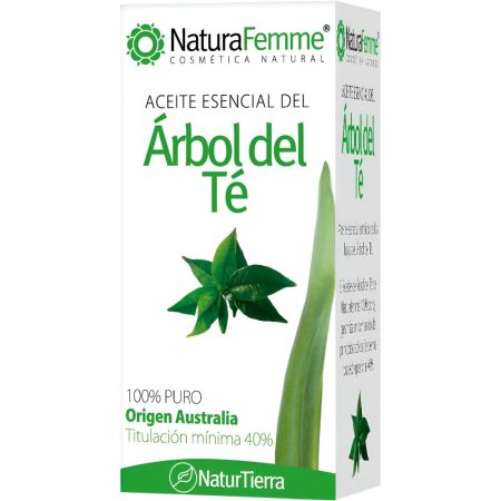 Naturafemme Árbol Del Té Aceite Esencial Aceite de árbol del té garantiza un contenido en principios activos 100% puro 30 ml
