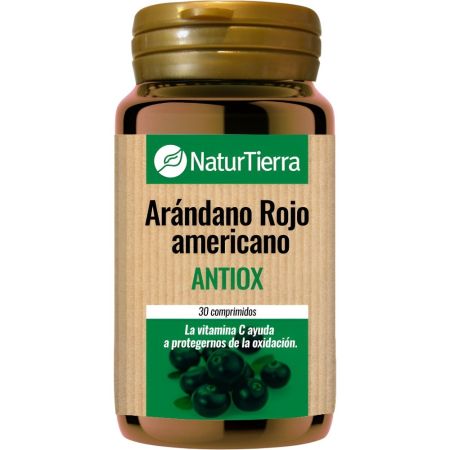 Naturtierra Arándano Rojo Americano Complemento Alimenticio Complemento alimenticio ayuda a retrasar el envejecimiento 30 uds