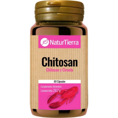 Naturtierra Chitosan Complemento Alimenticio Complemento alimenticio ayuda a normalizar el metabolismo de las grasas 60 uds