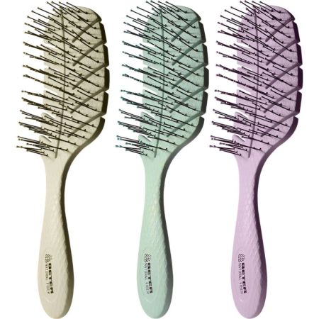 Beter Natural Fiber Cepillo Detangling Cepillo natural desenreda con máxima suavidad y masajea el cuero cabelludo