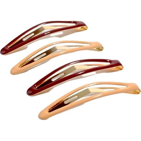 Beter Clips Rana Ovalados Love At First Sight Pasadores ovalados colores surtidos para un recogido con mucho estilio 4 uds