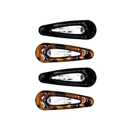 Beter Trendy Classics Adorno cabello pasador clips ranita 5,5cm concha/ negro 4 ud