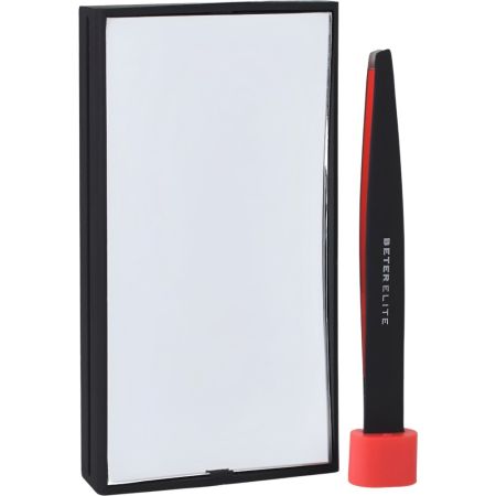 Beter Elite Espejo Rectángular X10 De Aumento Espejo cosmético de aumento con pinza de depilar