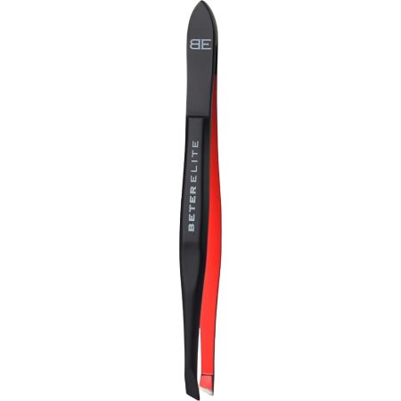 Beter Elite Pinza De Depilar Punta Oblicua Pinza de depilar de acero inoxidable y punta oblicua ofrece máxima precisión para retirar vellos más rebeldes