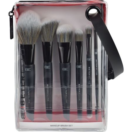 Beter Elite Brochas Y Pinceles Estuche Set de brochas y pinceles para conseguir cualquier look con resultado profesional 6 uds