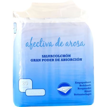 Afectiva Salvacolchón Gran Poder De Absorción Empapador absorbente desechable 60x90 cm 20 uds