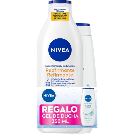 Nivea Q10 Plus Vitamina C Reafirmante Body Lotion+Gel Ducha Gratis Pack regalo reafirma y mejora la elasticidad de la piel ofreciendo una piel firme