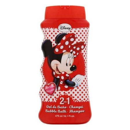 Disney Minnie Gel De Baño-Champú 2 En 1 Gel de ducha y champú respeta la hidratación natural de la piel y el cabello 475 ml