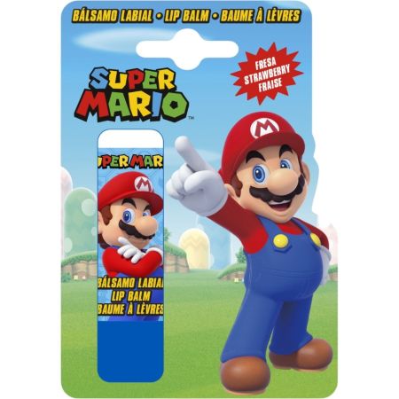 Super Mario Bálsamo Labial Bálsamo labial para proteger los labios y ayudar a que no se resequen