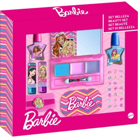 Barbie Set De Belleza Set de maquillaje potencia el juego y la diversión mientras experimentan con diferentes colores y estilos