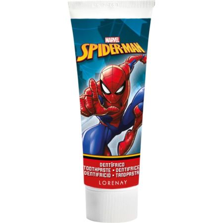 Marvel Spider-Man Dentífrico Pasta de dientes infantil protege contra las caries dibujando una gran sonrisa en los niños con sabor a fresa 75 ml