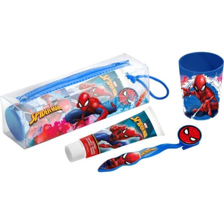 Marvel Spider-Man Estuche Set de higiene dental infantil convierte el cepillado en una experiencia divertida con suave sabor a menta