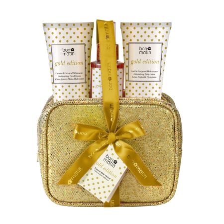Bon Matin Gold Edition Neceser Kit de baño de diseño único