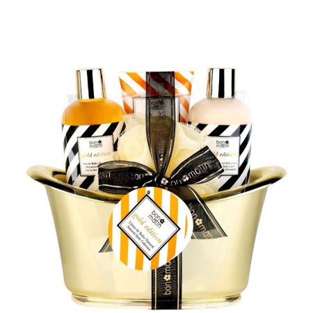 Bon Matin Gold Edition Cubitera Dorada Set Set de baño hidratante y relajante de diseño único