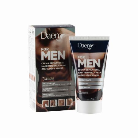 Daen For Men Crema Depilatoria Crema depilatoria respeta y cuida tu piel para depilación masculina rápida y eficaz 50 ml