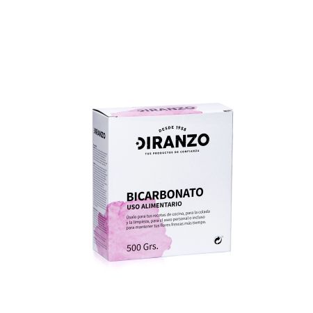 Diranzo Bicarbonato Uso Alimentario Bicarbonato para neutralizar la acidez de algunos alimentos 500 gr