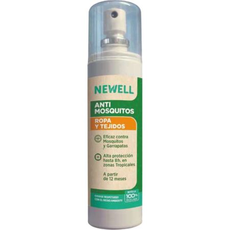 Newell Ropa Y Tejidos Antimosquitos Repelente antimosquitos ofrece barrera protectora sobre la ropa para una protección hasta 8 horas 100 ml