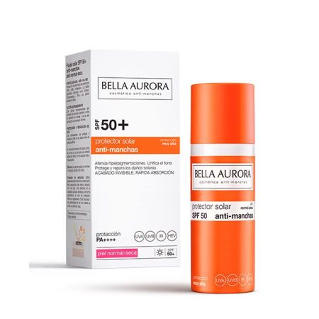 Bella Aurora Protector Solar Anti-Manchas Spf 50+ Piel Seca Protector solar hidratante antimanchas 50 ml