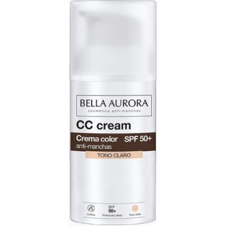 Bella Aurora Cc Cream Toque De Color Anti-Manchas Spf 50+ Crema hidratante con color antimanchas ofrece una piel uniforme y sin imperfecciones 30 ml