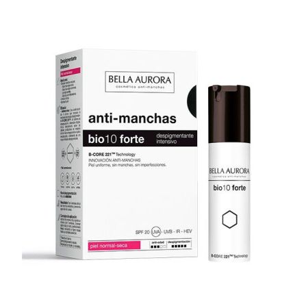 Bella Aurora Anti-Manchas Bio10 Forte Spf 20 Piel Normal-Seca Crema de día antimanchas despigmenante intensiva 30 ml