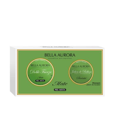 Bella Aurora Bella Aurora Doble Fuerza+Sérénité Jabón Piel Mixta Estuche Pack regalo para cuidado facial mate antimanchas