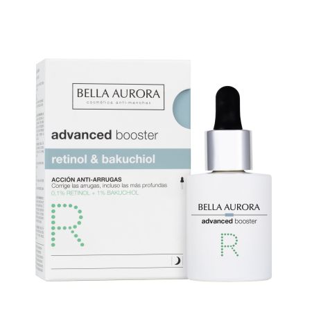 Bella Aurora Advanced Booster Retinol & Bakuchiol Sérum de acción antiarrugas corrige arrugas incluso las más profundas 30 ml