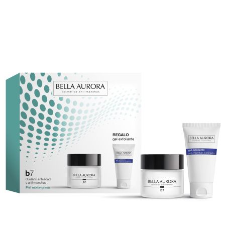 Bella Aurora B7 Cuidado Spf 15 + Gel Exfoliante Iluminador Estuche Pack regalo para cuidado facial antiedad antimanchas