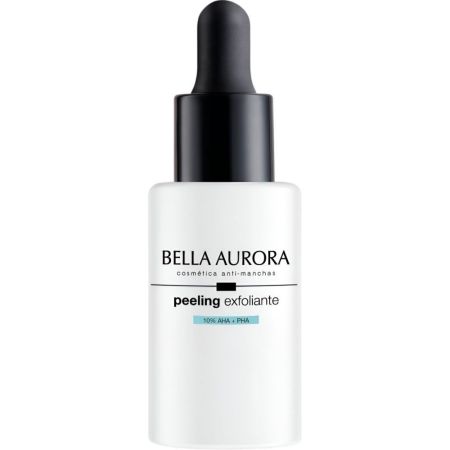 Bella Aurora Anti-Manchas Peeling Exfoliante Peeling exfoliante iluminador reduce manchas oscuras minimiza imperfecciones y renueva la textura de la piel 30 ml