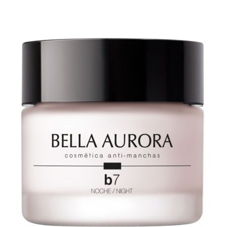 Bella Aurora B7 Anti-Manchas Tratamiento Noche Crema de noche antimanchas antiedad e iluminadora con nueva fórmula para un aspecto más uniforme 50 ml