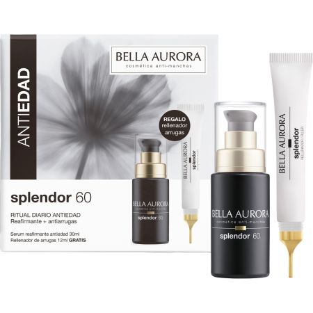 Bella Aurora Splendor 60 Serum+Splendor Rellenador Gratis Estuche Ritual diario antiedad reafirmante y antiarrugas, específico arrugas profundas