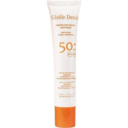 Gisele Denis Protector Facial Antiedad Spf 50+ Protector solar facial antiedad y resistente al agua previene y corrige signos cutáneos 40 ml