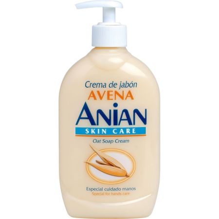 Anian Skin Care Avena Jabón De Manos Jabón de manos limpiador porporciona higiene y cuidado mimando hidratando y nutriendo 500 ml