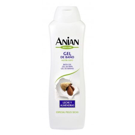 Anian Skin Care Nutri-Soft Gel De Baño Gel de ducha nutre y suaviza con leche y almendras 750 ml