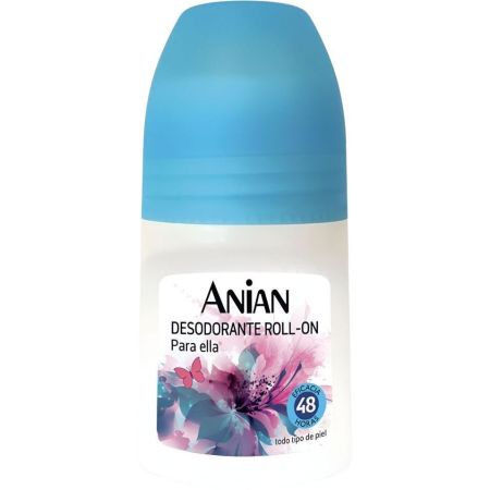 Anian Desodorante Roll-On Para Ella Desodorante protege eficazmente contra el sudor y el olor corporal durante 48 horas 50 ml