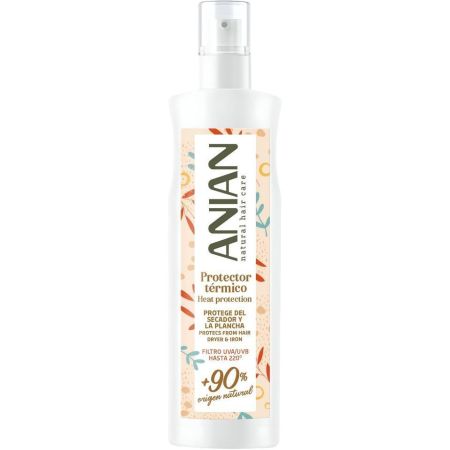 Anian Natural Hair Care Protector Térmico Protector térmico capilar gran protección frente al calor de la plancha y del secador hasta 220º 250 ml