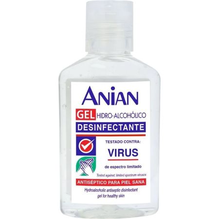 Anian Gel Hidro-Alcohólico Desinfectante Virus Higienizante de manos antiséptico para una piel sana 100 ml