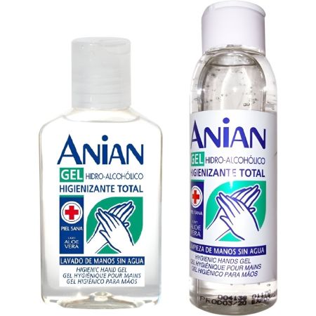 Anian Gel Hidro-Alcohólico Desinfectante Virus Higienizante de manos antiséptico para una piel sana 100 ml