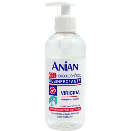 Anian Gel Hidro-Alcohólico Desinfectante Viricida Higienizante de manos con un 70% de alcohol 300 ml
