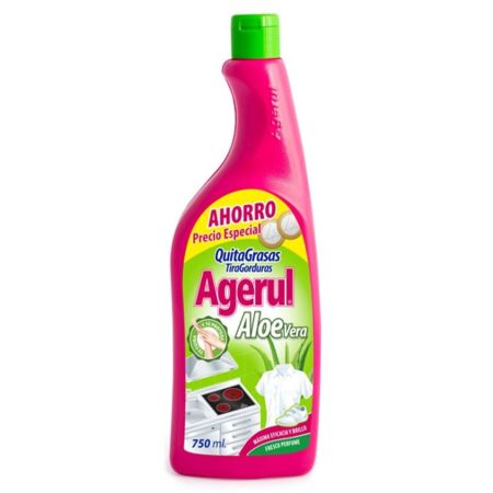 Agerul  Quitagrasas recambio 750ml aloe vera