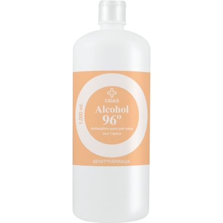 Benito Parraga Alcohol Cidas 96º Alcohol antiséptico bactericida y levuricida para piel sana