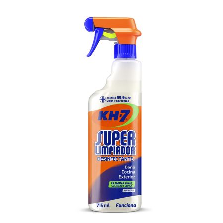 Kh-7 Super Limpiador Desinfectante Quitagrasas desifectante sin lejía elimina moho suciedad y grasa 715 ml