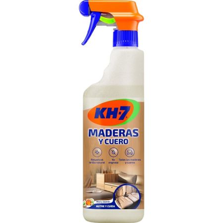 Kh-7 Limpiador Maderas Y Cuero Limpiador de madera y cuero no engrasa ni altera el color con aroma a miel y jazmín 500 ml